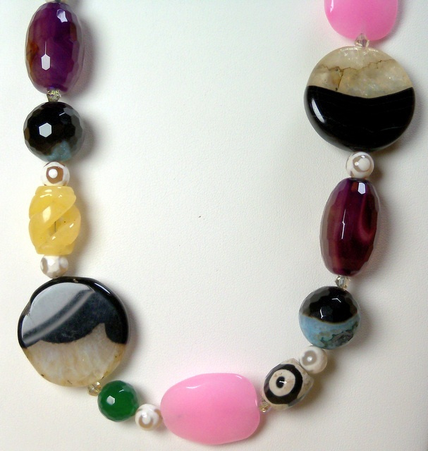 NEW! Agates and Jades Necklace