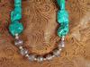Chunky Turquoise and Ornate Bali Silver Necklace