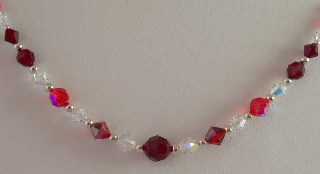 Red Crystals on Chain