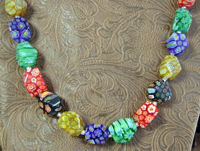 Millefiori Glass Necklace