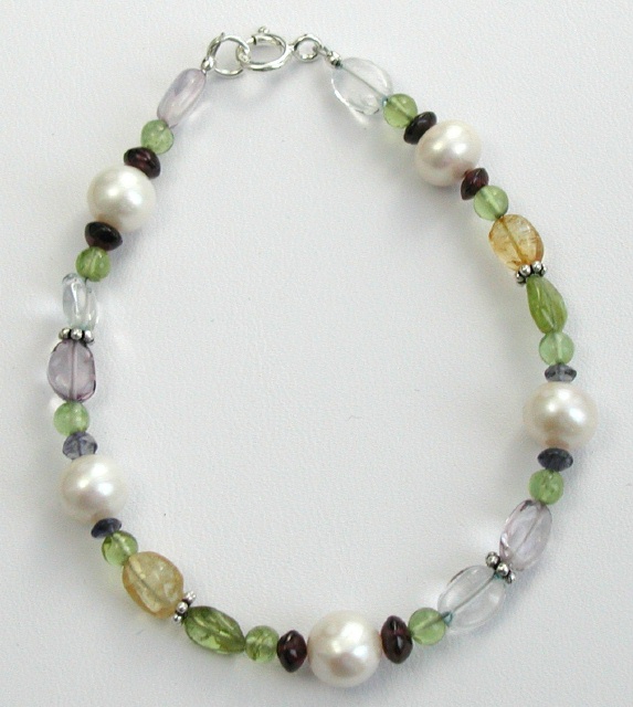 Pearl and Gemstone Bracelet