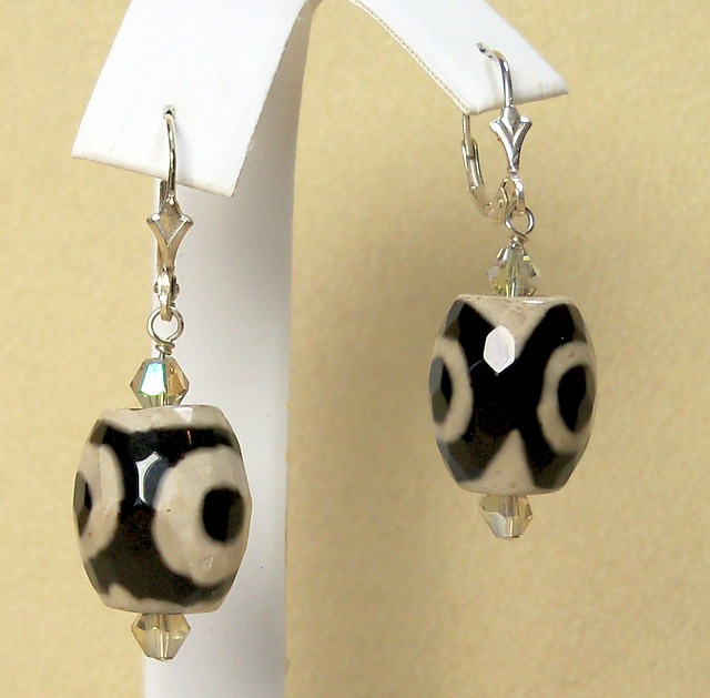 NEW! Tibetan Agate Earrings