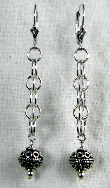 Silver Bali Connection Earrings