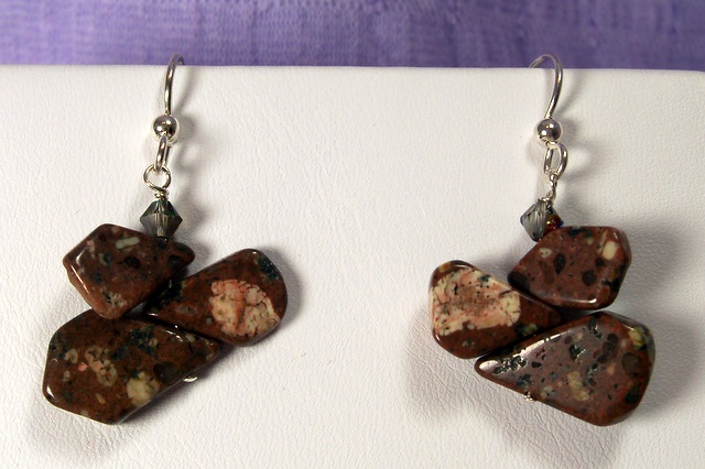 Mica Quartz Teardrop Earrings