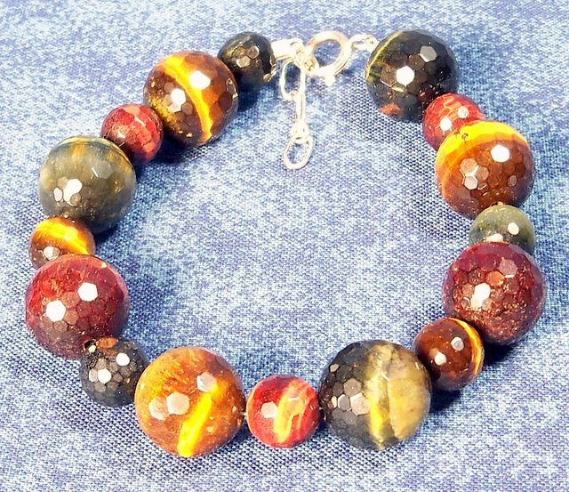 NEW! Multi-Tiger Eye Adjustable Bracelet