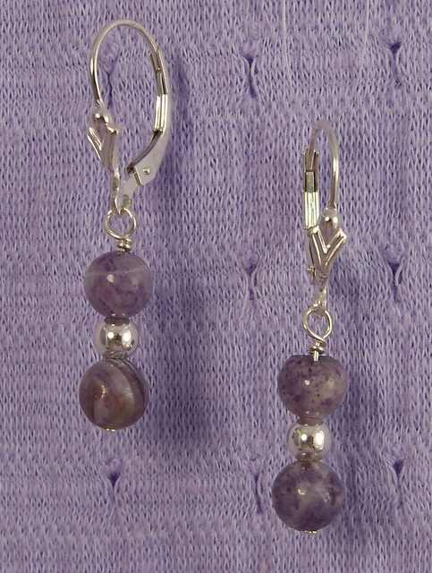 Purple Crazy Lace Earrings