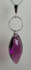 NEW! Swarovski Amethyst and Sterling Hoop Pendant