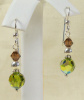 NEW! Swarovski Olive and Smokey Topaz Earrings