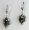 Metallic Swarovski Cluster Earrings