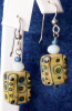 Glass Rectangle Earrings