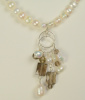 Pearl and Smokey Quartz Pendant Necklace