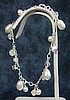 Pearl and Crystal Dangle Bracelet