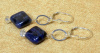 NEW! Sodalite Diamonds and Crystal Earrings