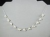 White Pearl Cluster Cascade Necklace