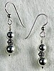 Sterling with Bali Rope Spacer Earrings