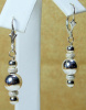 New! Sterling Polished and Stardust Earrings