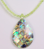 Abalone Teardrop Pendant Necklace